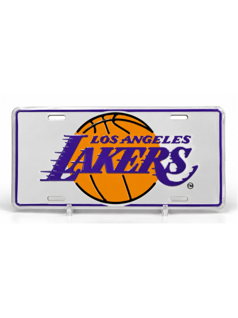 Los Angeles Lakers License Plate NBA Basketball 12x6 Purple Gold New Sealed